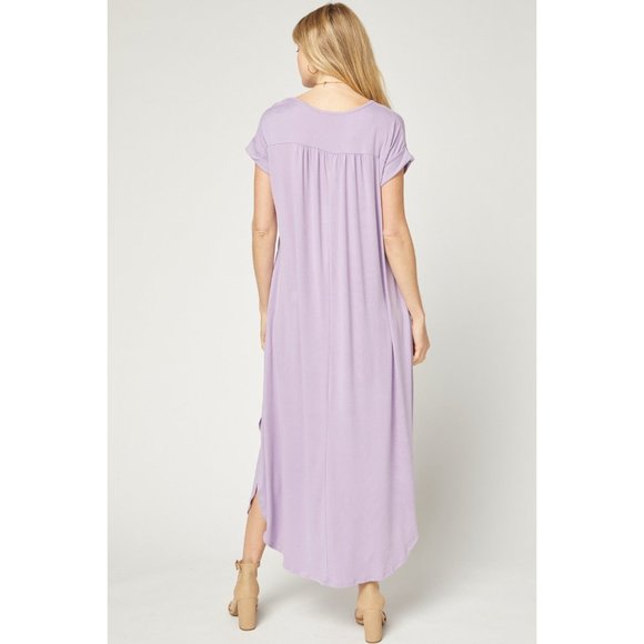 Entro Maxi Dress, Lilac - Picture 3 of 6